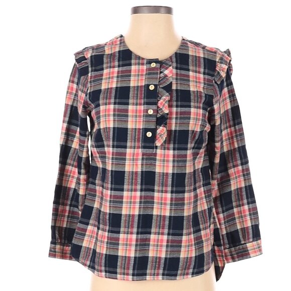 Isabella Sinclair Plaid Button-Down Shirt XS - Picture 2 of 5